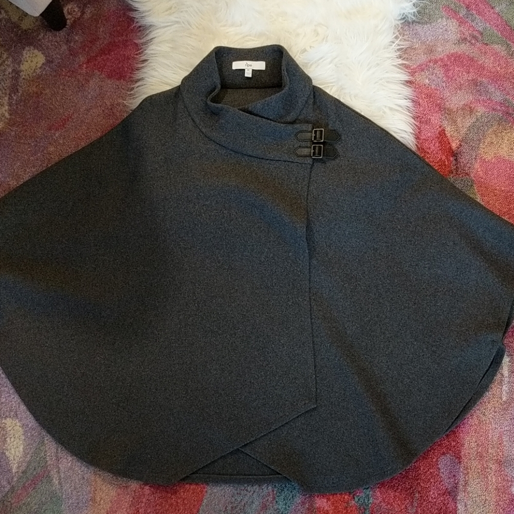 Grey poncho